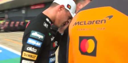 F1: la imagen de Norris que asustó a todos tras su victoria en Silverstone