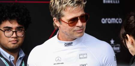 De Hollywood a la F1: Brad Pitt manejó el McLaren de Norris en Austin