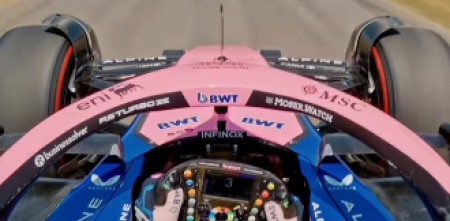 F1: Alpine aceleró el A523 en Goodwood