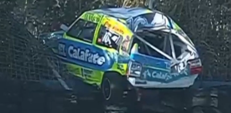Turismo Pista: fuerte despiste y vuelco en la final de la Clase 1