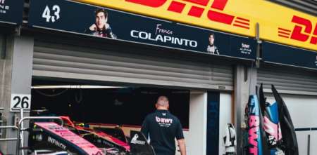 F1: el Alpine N°43 espera por Colapinto en los boxes de Bélgica