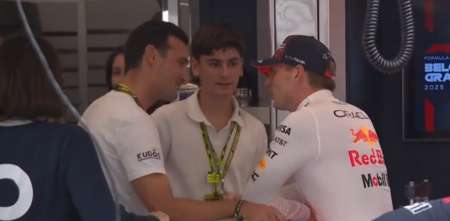 F1: el ida y vuelta de Verstappen y Scaloni en los boxes de Spa-Francorchamps