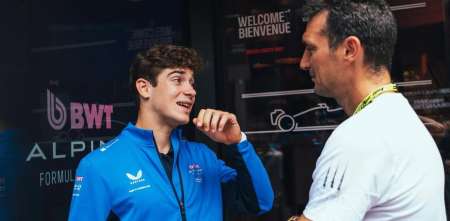 F1: Colapinto recibió la visita de Scaloni en la previa del GP de Bélgica