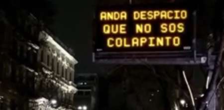 Un exempleado de tránsito utilizó a Colapinto y alteró polémicamente las pantallas de la Ciudad