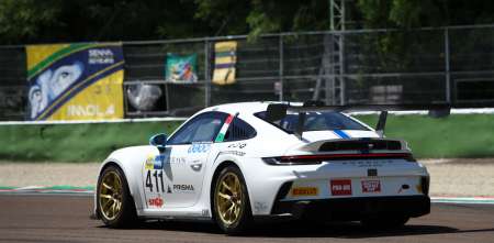 GT Italiano: Matías Russo y Nazareno López fueron protagonistas en el viernes de Imola