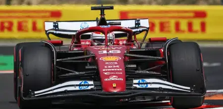 F1: Leclerc y Ferrari dan el batacazo en Hungría al quedarse con la pole; Colapinto finalizó P14