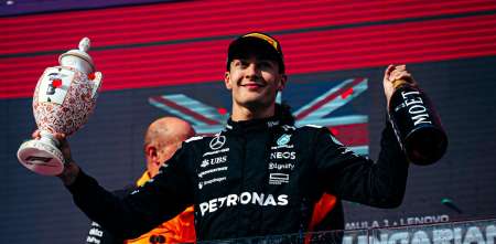 F1: George Russell, tras el podio en Hungría: "Tuvimos momentos tensos con Leclerc"