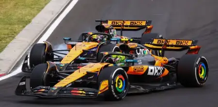 F1: el detalle que pasó desapercibido en la maniobra entre Norris y Piastri en el GP de Hungría