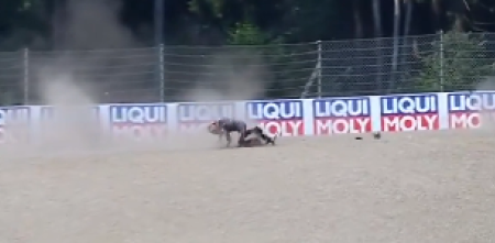 MotoGP: la dura caída de Jorge Martín en la práctica clasificatoria del GP de Austria