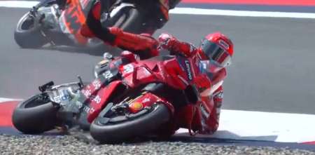 MotoGP: la caída de Marc Márquez en la clasificación del GP de Austria