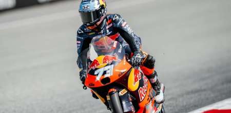 Moto3: Perrone reafirmó su buen momento y fue segundo en la práctica clasificatoria del GP de Hungría