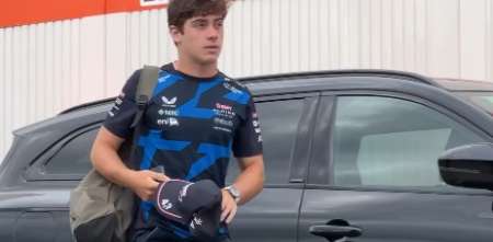 F1: ¡Hola Franco! Colapinto ya está en los boxes de Zandvoort