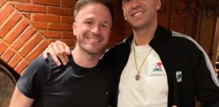 Agustín Canapino, presente en el cumpleaños del Dibu Martínez