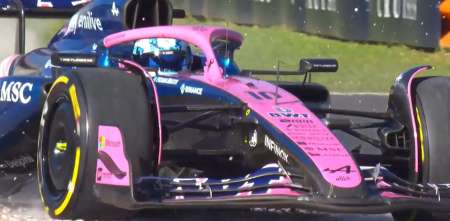 F1: el susto de Gasly con el Alpine en la FP2 del GP de Italia
