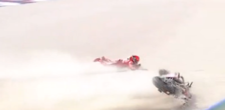 MotoGP: la caída que dejó a Marc Márquez con las manos vacías en la Sprint del GP de San Marino