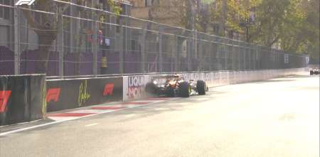 F1: así fue el golpe que perjudicó a Norris en la FP2 del GP de Azerbaiyán
