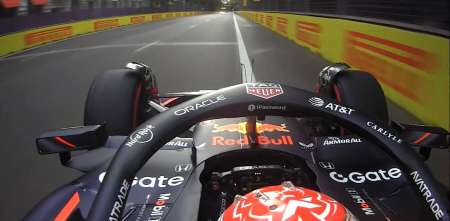F1: ¡Al límite! La vuelta con la que Verstappen hizo la pole en Azerbaiyán