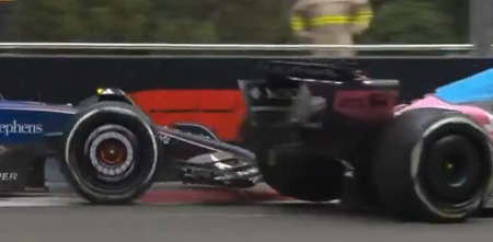F1: el toque de Albon a Colapinto en Bakú que provocó una sanción al piloto de Williams