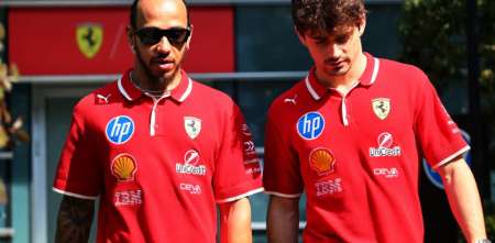 F1: ¡Arde Ferrari! Hamilton desobedeció una orden de equipo y Leclerc le respondió de manera irónica ¿Qué dijo?