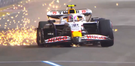 F1: el incidente de Lawson que provocó la bandera roja en la FP2 del GP de Singapur