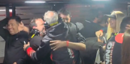 TC: ¡Explotó el box! Así festejó el Canning Motorsport tras la victoria de Canapino en San Nicolás