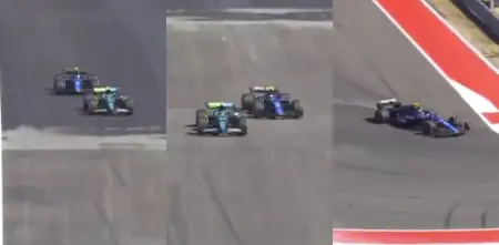 F1: el sobrepaso de Colapinto a Alonso en Austin que fue elegido como el mejor del 2024