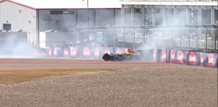 F1: ¡Bandera roja de entrada! Isack Hadjar protagonizó un aparatoso accidente y la clasificación se interrumpió