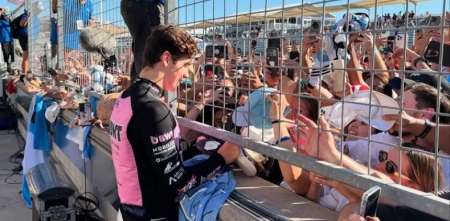 F1: ¡Impresionante! El apoyo de los hinchas argentinos a Colapinto que "tapó" el podio del GP de Estados Unidos
