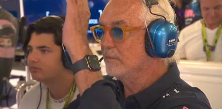 F1: ¡No le gustó! El gesto que tiró Flavio Briatore por el exceso de Colapinto en la qualy del GP de México