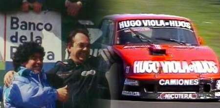 El día que Maradona se subió a un TC en Buenos Aires