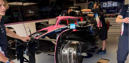 F1: Alpine llegó con los trabajos y Colapinto clasificará en Brasil