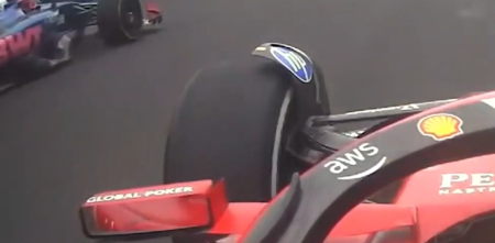 F1: ¡Firme! La defensa de Colapinto ante el ataque de Hamilton con la Ferrari