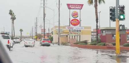 F1: ¡Alerta! A pocos días de que comience el Gran Premio, una tormenta provoco inundaciones en Las Vegas