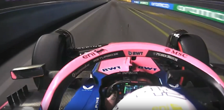 F1: Colapinto esperó a que la pista se seque en Las Vegas y salió a buscar los límites