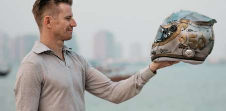 F1: ¡Estelar! Hülkenberg usará un casco conmemorativo por sus 250 carreras en Abu Dhabi