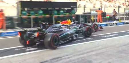 F1: ¡Insólito! Antonelli chocó a Tsunoda en la calle de boxes de Abu Dhabi