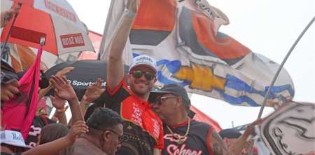 La intimidad de los festejos de Agustín Canapino por su quinta consagración en el TC