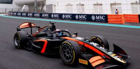 F2: Varrone cerró los test post temporada de Abu Dhabi con un buen rendimiento