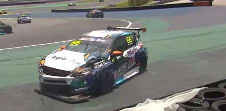 TCR South America: fuerte accidente de Rasetto durante la primera final en Interlagos