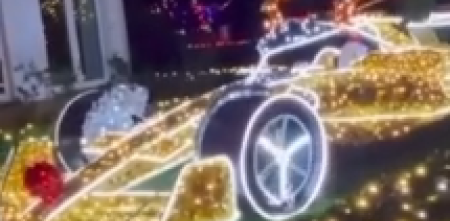 F1: la ingeniosa decoración navideña de un fanático que sorprendió a todos