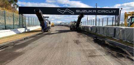 F1: reasfaltan el circuito de Suzuka de cara a la próxima temporada