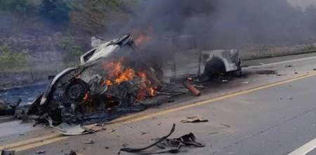 Así quedaron las camionetas que protagonizaron el impactante accidente en Brasil