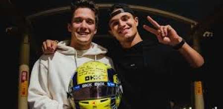 Sacha Fenestraz contó una divertida anécdota de su convivencia con Lando Norris