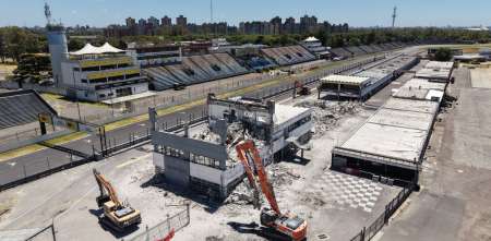 Imágenes inéditas: así está el autódromo de Buenos Aires tras la demolición de los viejos boxes