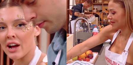 Evangelina Anderson sorprendió a Ian Lucas con un comentario que dio que hablar en MasterChef Celebrity