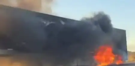 TC: Savino explicó cuál fue el motivo del incendio del semi