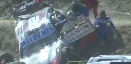 TC: impactante despiste y accidente de Álvarez en el segundo ensayo en El Calafate