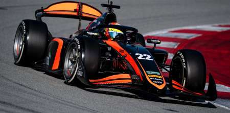 Con sensaciones positivas: Varrone completó el primer día de test de la F2 en Barcelona