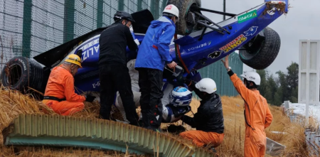 Escalofriante accidente en la Súper Fórmula Japonesa en Suzuka