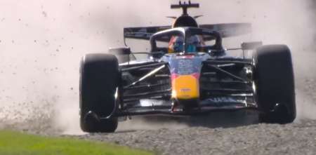 F1: Max Verstappen protagonizó un fuerte despiste en el cierre del viernes en Australia